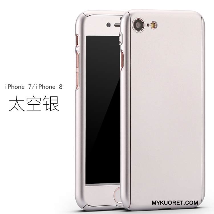 Kuori iPhone 8 Pehmeä Neste Murtumaton Jauhe, Kotelo iPhone 8 Laukut Puhelimen Kuoret Punainen