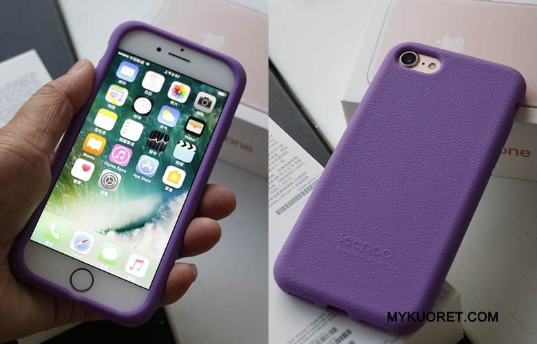 Kuori iPhone 8 Pehmeä Neste Murtumaton Puhelimen Kuoret, Kotelo iPhone 8 Silikoni Harmaa