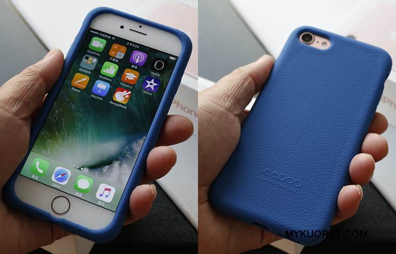 Kuori iPhone 8 Pehmeä Neste Murtumaton Puhelimen Kuoret, Kotelo iPhone 8 Silikoni Harmaa