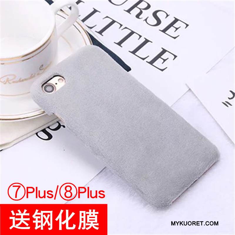 Kuori iPhone 8 Plus Karkaisu Jauhe, Kotelo iPhone 8 Plus Kalvo Uhkea