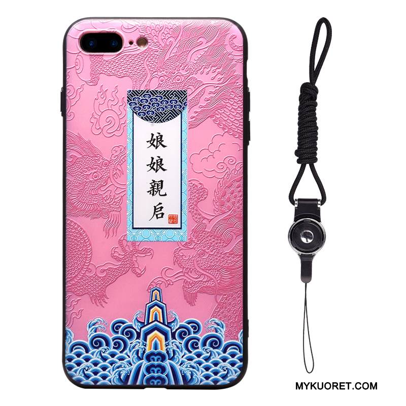 Kuori iPhone 8 Plus Kohokuviointi Jauhe Rakastunut, Kotelo iPhone 8 Plus Luova Tuuli Puhelimen Kuoret