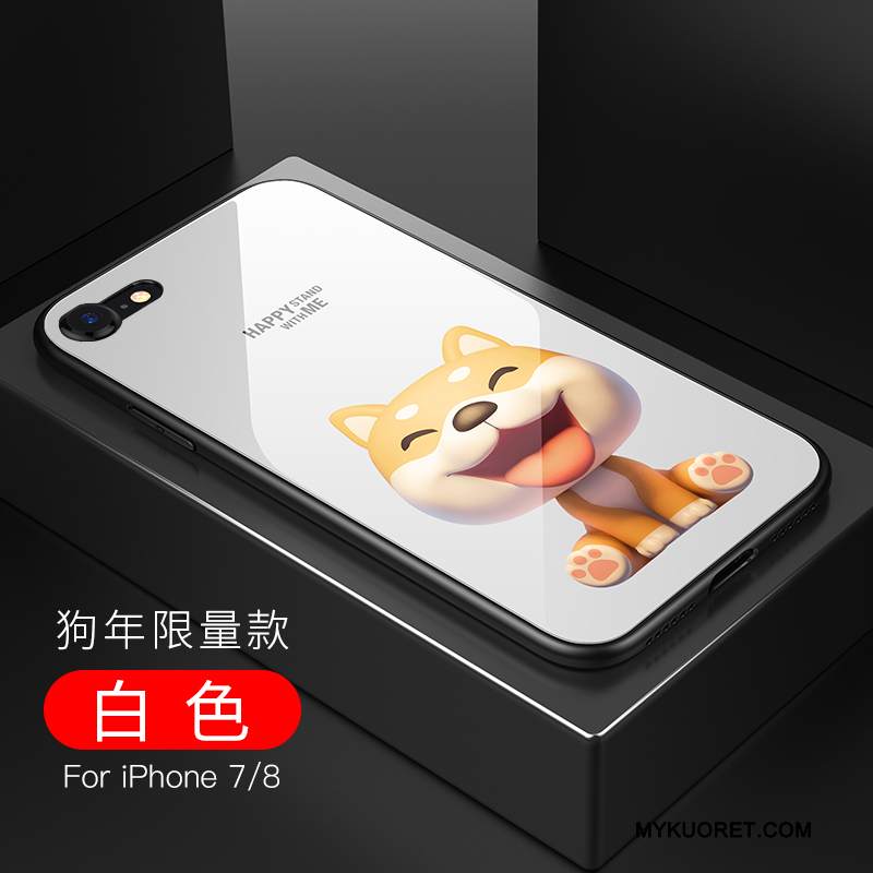 Kuori iPhone 8 Plus Laukut Malli Lasi, Kotelo iPhone 8 Plus Murtumaton Läpinäkyvä