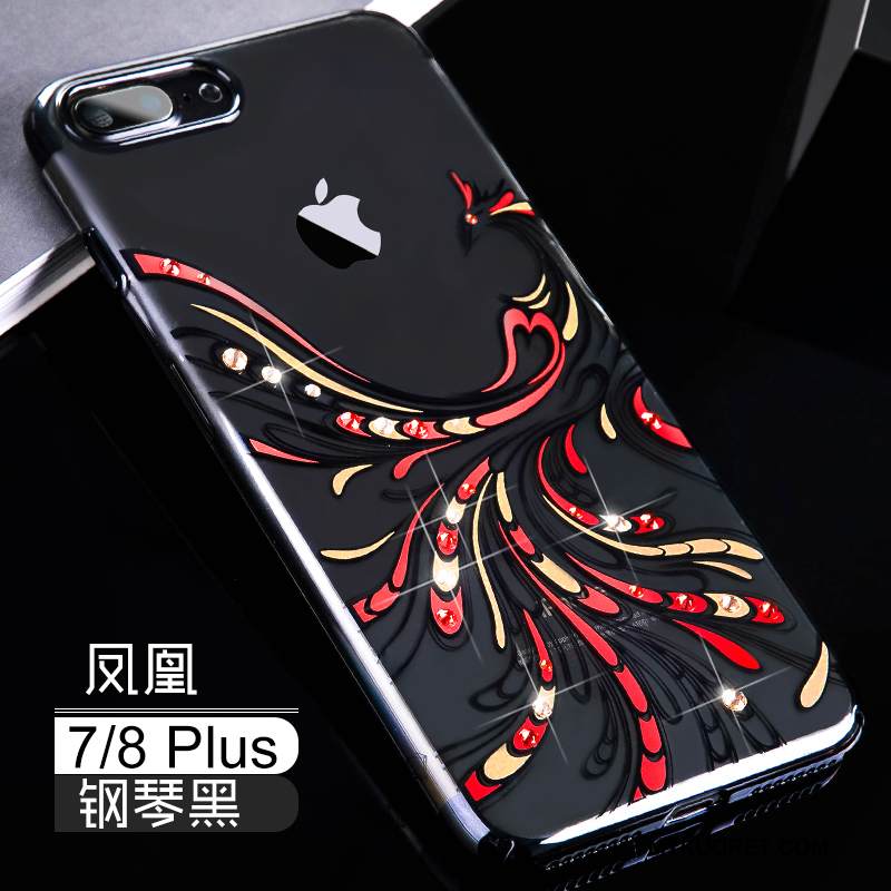 Kuori iPhone 8 Plus Laukut Murtumaton Tide-brändi, Kotelo iPhone 8 Plus Ylellisyys Punainen Puhelimen Kuoret