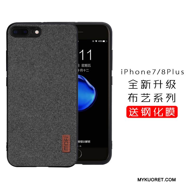 Kuori iPhone 8 Plus Laukut Sininen Murtumaton, Kotelo iPhone 8 Plus Silikoni Tide-brändi Puhelimen Kuoret