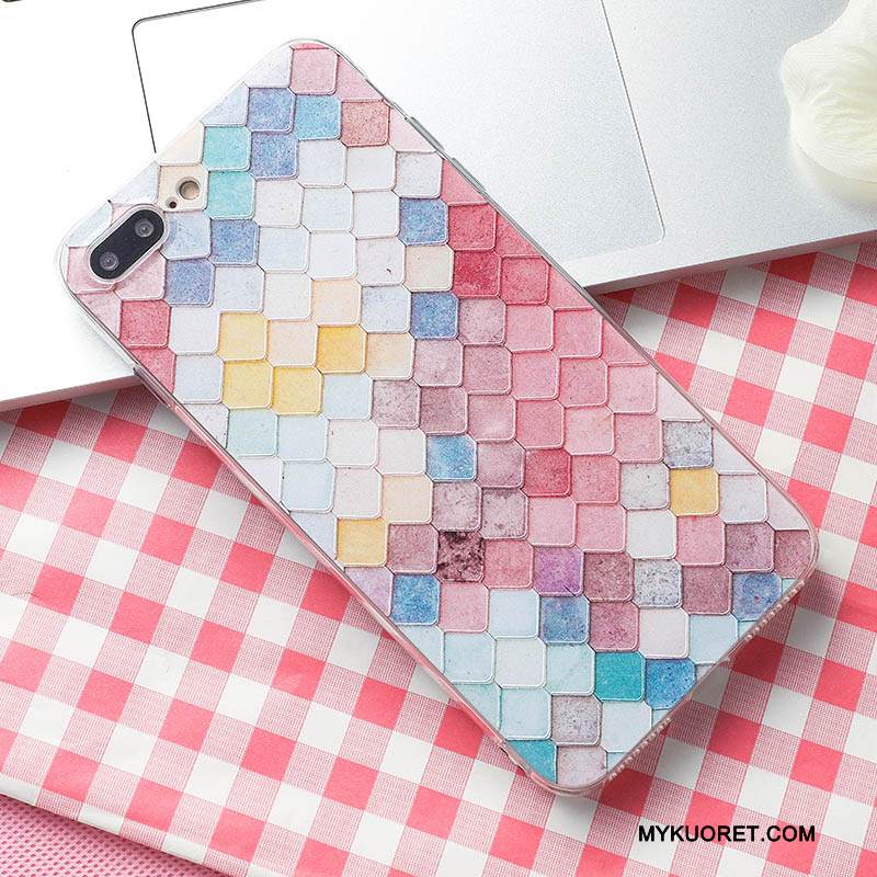 Kuori iPhone 8 Plus Laukut Timantti Pleedi, Kotelo iPhone 8 Plus Monivärinen Trendi Puhelimen Kuoret