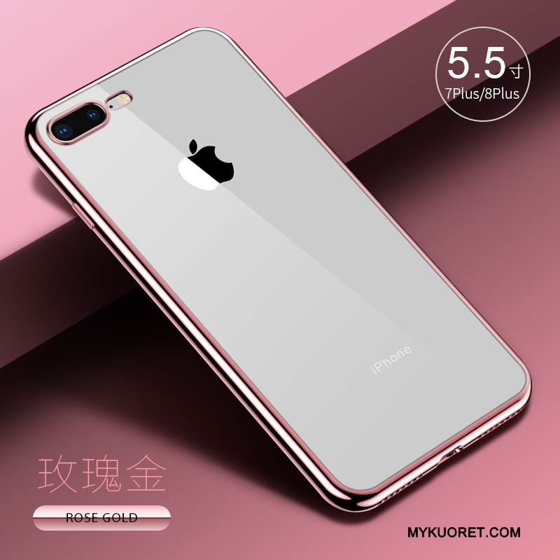 Kuori iPhone 8 Plus Laukut Ultra Läpinäkyvä, Kotelo iPhone 8 Plus Pehmeä Neste Murtumaton Ohut
