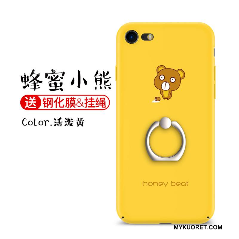 Kuori iPhone 8 Plus Luova Kova Pesty Suede, Kotelo iPhone 8 Plus Keltainen Tide-brändi