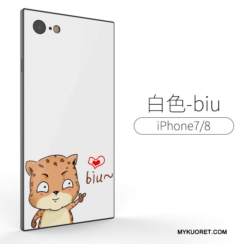 Kuori iPhone 8 Plus Luova Lasi Trendi, Kotelo iPhone 8 Plus Laukut Puhelimen Kuoret Murtumaton