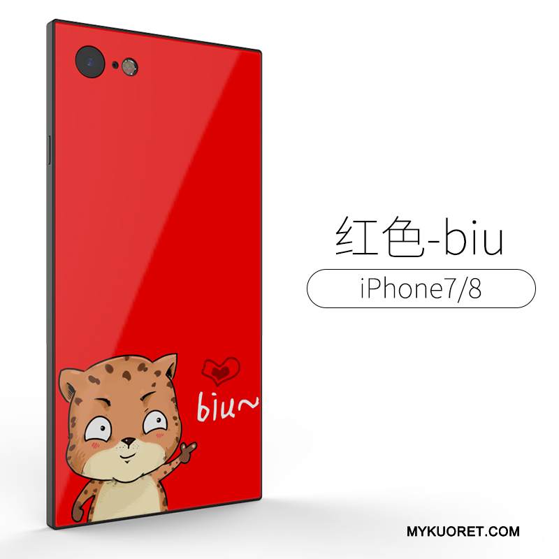 Kuori iPhone 8 Plus Luova Lasi Trendi, Kotelo iPhone 8 Plus Laukut Puhelimen Kuoret Murtumaton