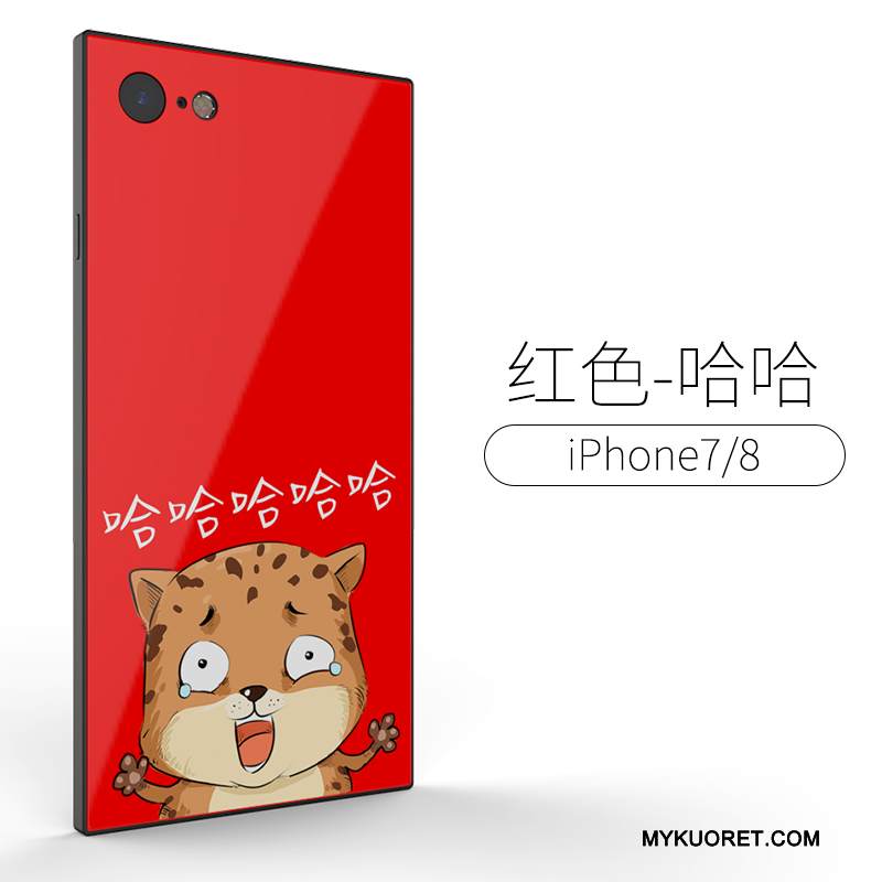 Kuori iPhone 8 Plus Luova Lasi Trendi, Kotelo iPhone 8 Plus Laukut Puhelimen Kuoret Murtumaton