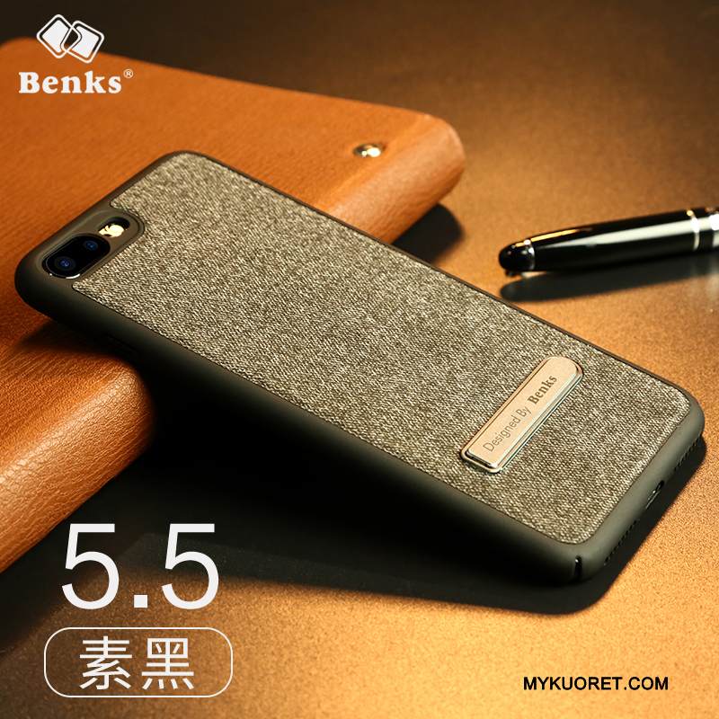 Kuori iPhone 8 Plus Luova Liiketoiminta Harmaa, Kotelo iPhone 8 Plus Tuki Puhelimen Kuoret Magneettinen