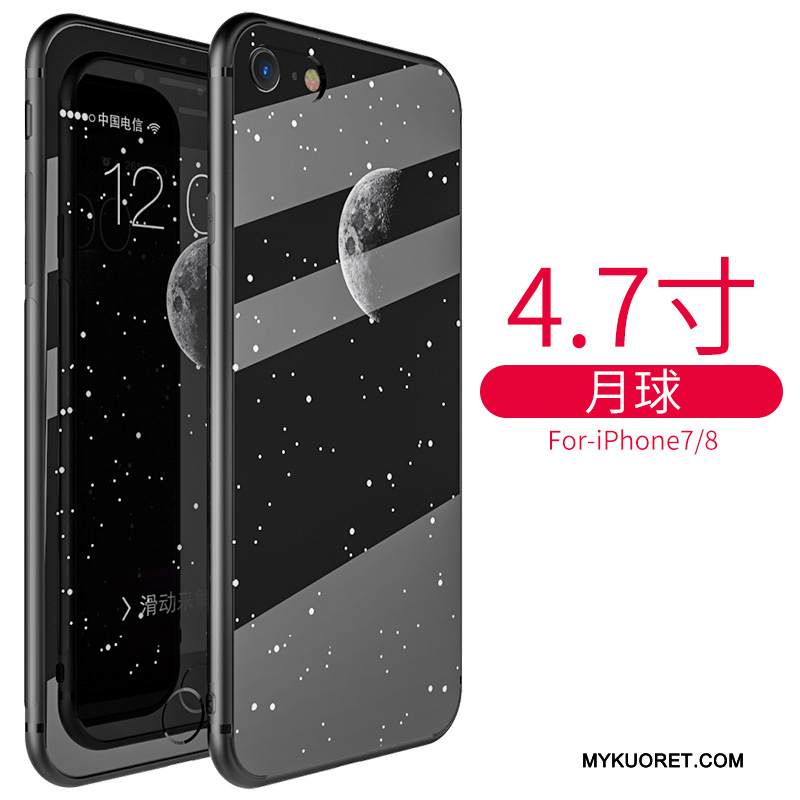 Kuori iPhone 8 Plus Luova Persoonallisuus Sininen, Kotelo iPhone 8 Plus Silikoni Tide-brändi Puhelimen Kuoret