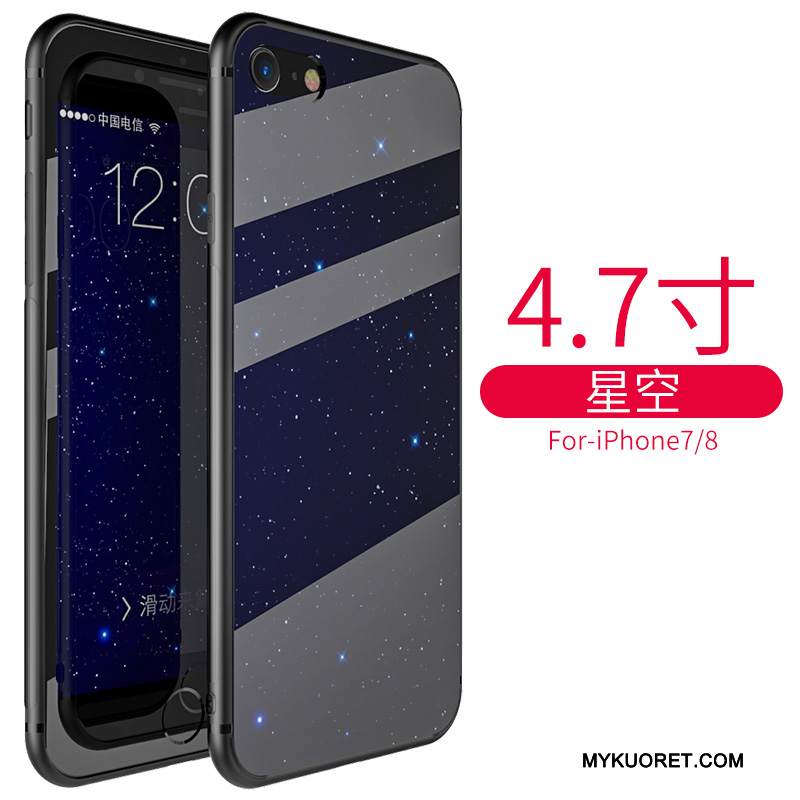 Kuori iPhone 8 Plus Luova Persoonallisuus Sininen, Kotelo iPhone 8 Plus Silikoni Tide-brändi Puhelimen Kuoret