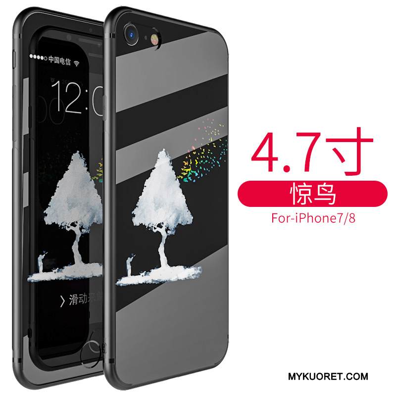 Kuori iPhone 8 Plus Luova Persoonallisuus Sininen, Kotelo iPhone 8 Plus Silikoni Tide-brändi Puhelimen Kuoret