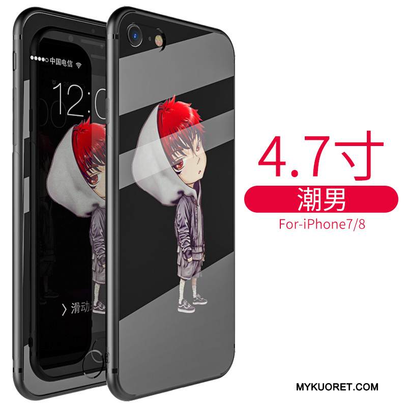 Kuori iPhone 8 Plus Luova Persoonallisuus Sininen, Kotelo iPhone 8 Plus Silikoni Tide-brändi Puhelimen Kuoret