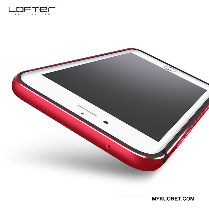 Kuori iPhone 8 Plus Metalli Murtumaton Puhelimen Kuoret, Kotelo iPhone 8 Plus Silikoni Keltainen Kehys