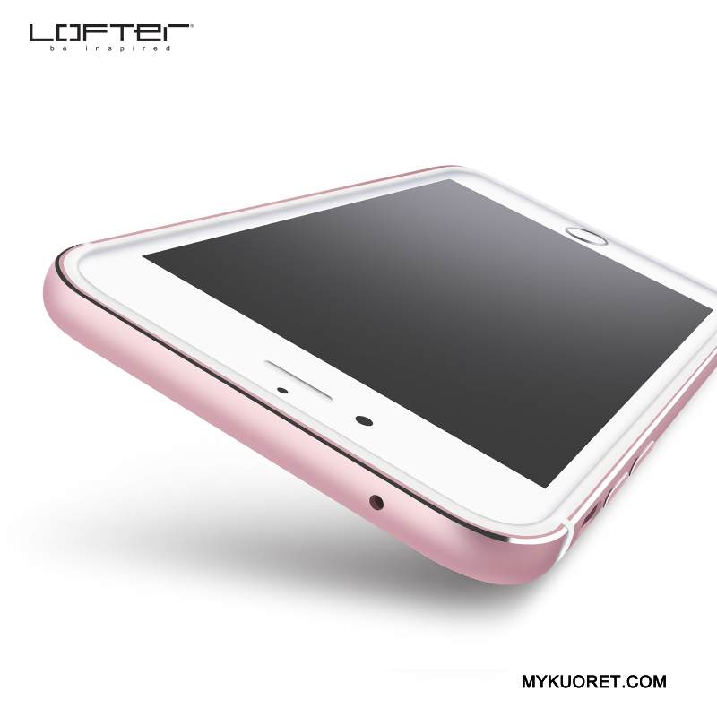 Kuori iPhone 8 Plus Metalli Murtumaton Puhelimen Kuoret, Kotelo iPhone 8 Plus Silikoni Keltainen Kehys