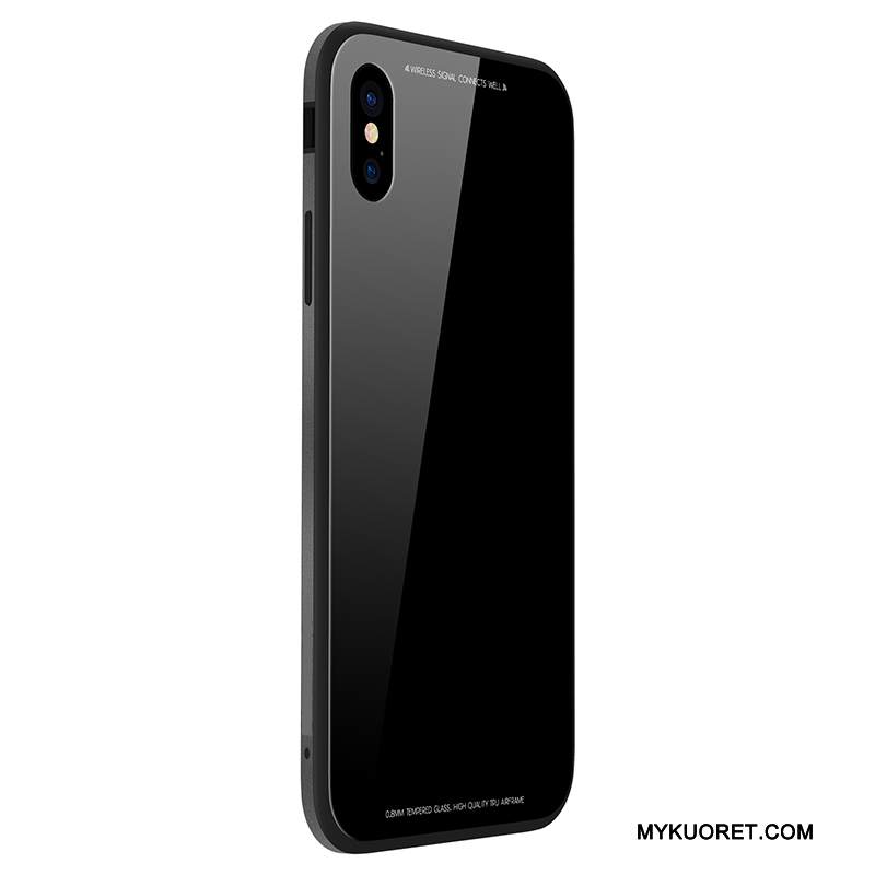Kuori iPhone 8 Plus Metalli Puhelimen Kuoret Karkaisu, Kotelo iPhone 8 Plus Valkoinen Murtumaton