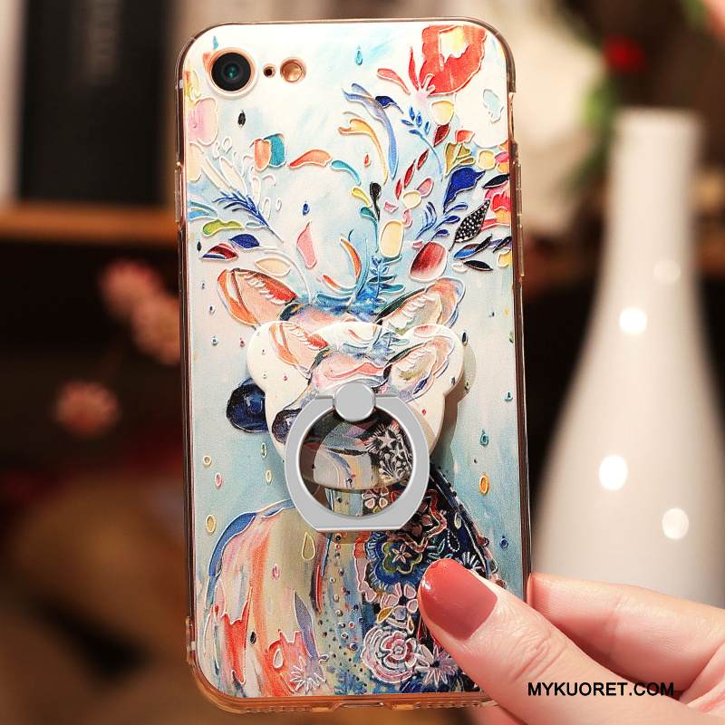 Kuori iPhone 8 Plus Monivärinen Läpinäkyvä Persoonallisuus, Kotelo iPhone 8 Plus Luova Ihana Puhelimen Kuoret