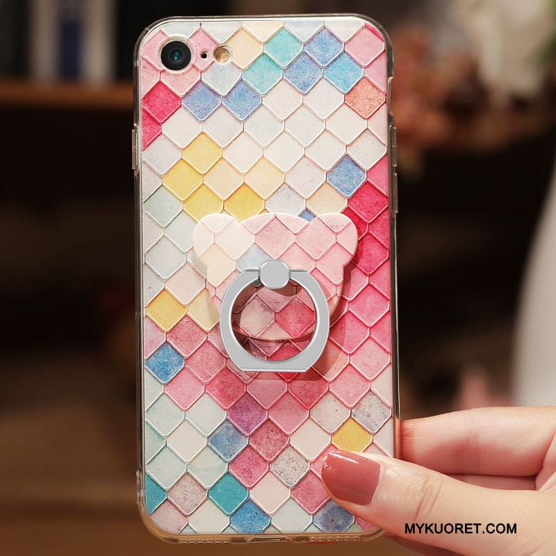 Kuori iPhone 8 Plus Monivärinen Läpinäkyvä Persoonallisuus, Kotelo iPhone 8 Plus Luova Ihana Puhelimen Kuoret