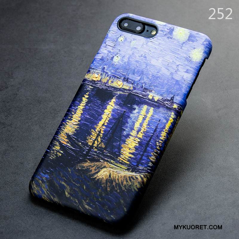 Kuori iPhone 8 Plus Monivärinen Uusi Trendi, Kotelo iPhone 8 Plus Puhelimen Kuoret Pesty Suede