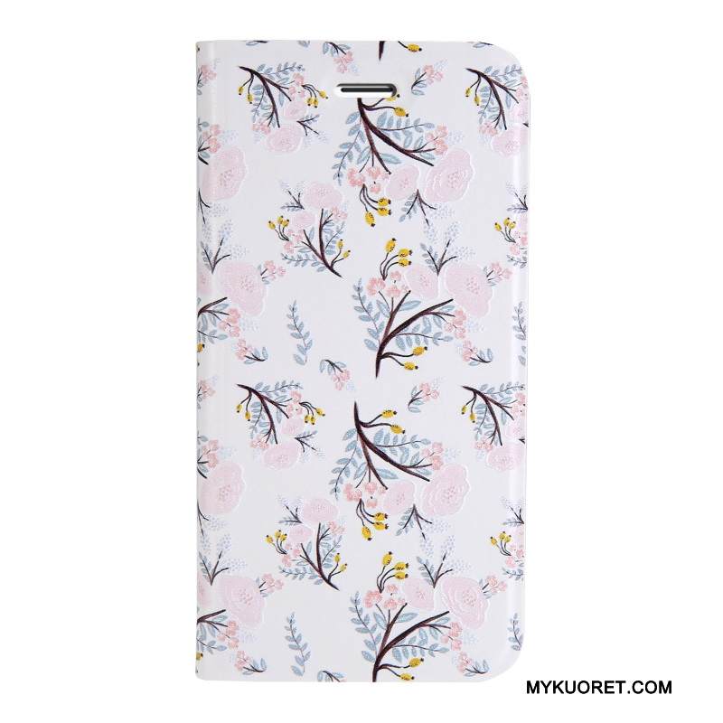 Kuori iPhone 8 Plus Nahka Murtumaton Sininen, Kotelo iPhone 8 Plus Kohokuviointi Puhelimen Kuoret Ulotteinen