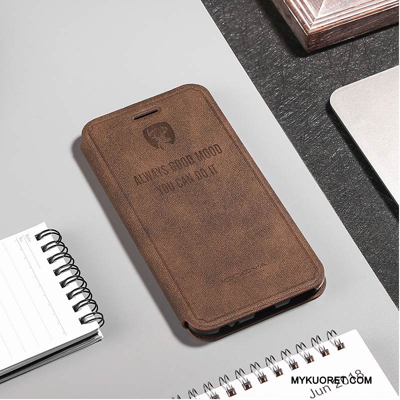 Kuori iPhone 8 Plus Nahka Nuoret Vihreä, Kotelo iPhone 8 Plus Suojaus Puhelimen Kuoret