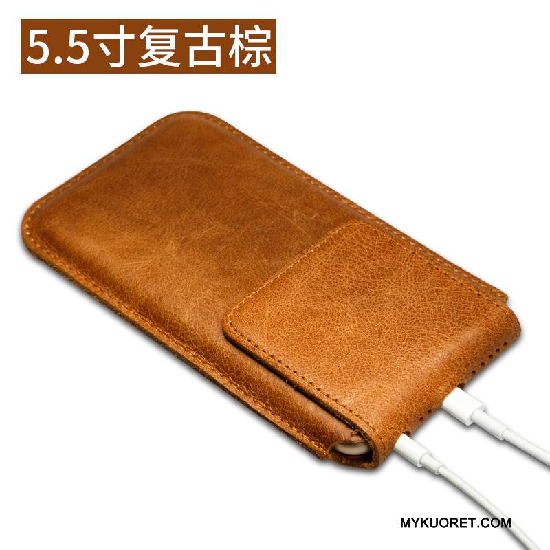 Kuori iPhone 8 Plus Nahka Punainen Murtumaton, Kotelo iPhone 8 Plus Suojaus Uusi