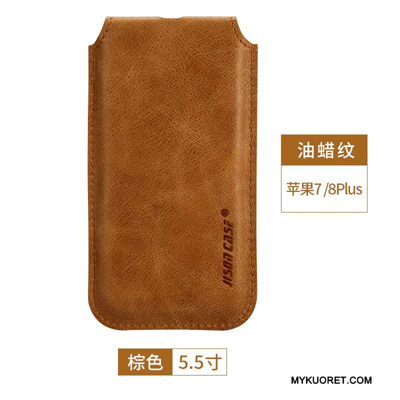 Kuori iPhone 8 Plus Nahka Punainen Murtumaton, Kotelo iPhone 8 Plus Suojaus Uusi