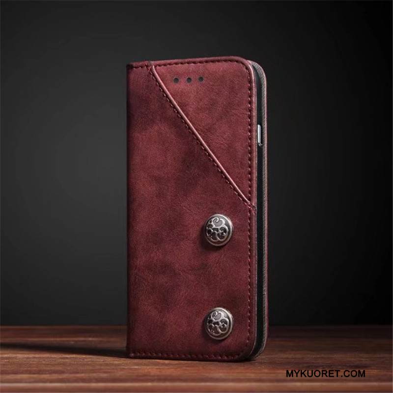 Kuori iPhone 8 Plus Nahka Sininen Rakenne, Kotelo iPhone 8 Plus Vuosikerta Puhelimen Kuoret