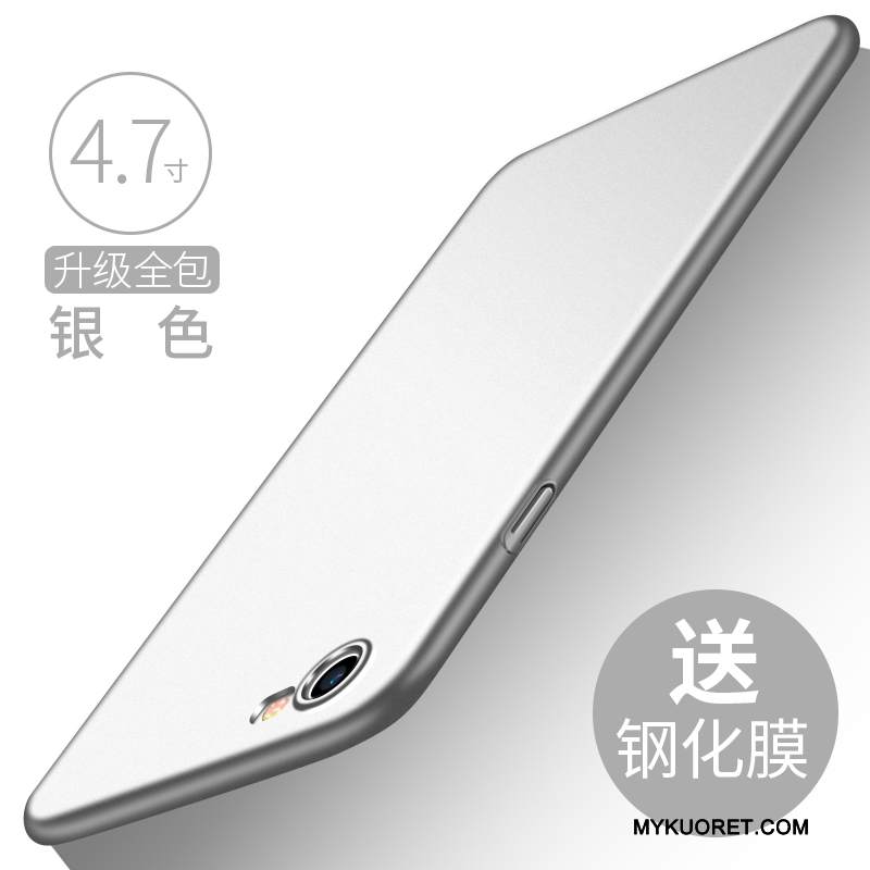 Kuori iPhone 8 Plus Pehmeä Neste Murtumaton Musta, Kotelo iPhone 8 Plus Laukut Malli Pesty Suede