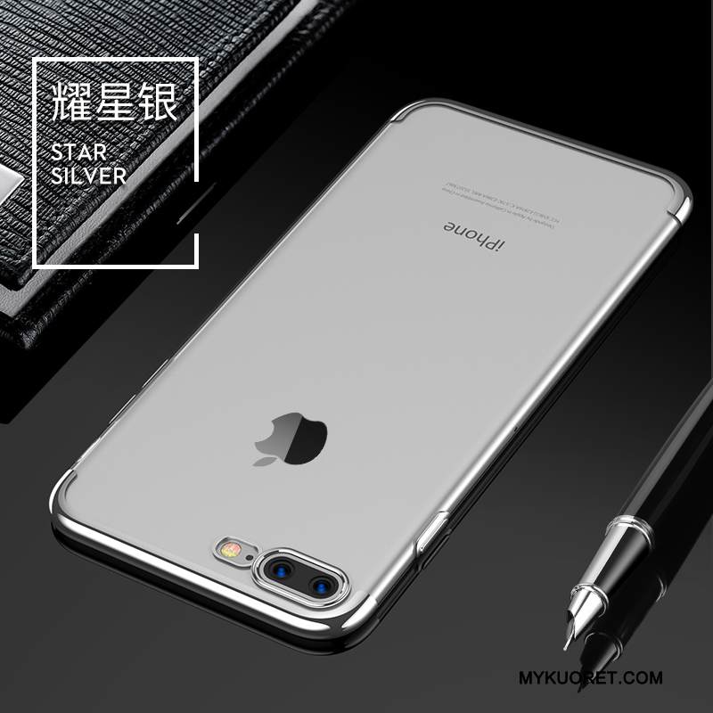 Kuori iPhone 8 Plus Pehmeä Neste Sininen Pu, Kotelo iPhone 8 Plus Silikoni Ultra Puhelimen Kuoret