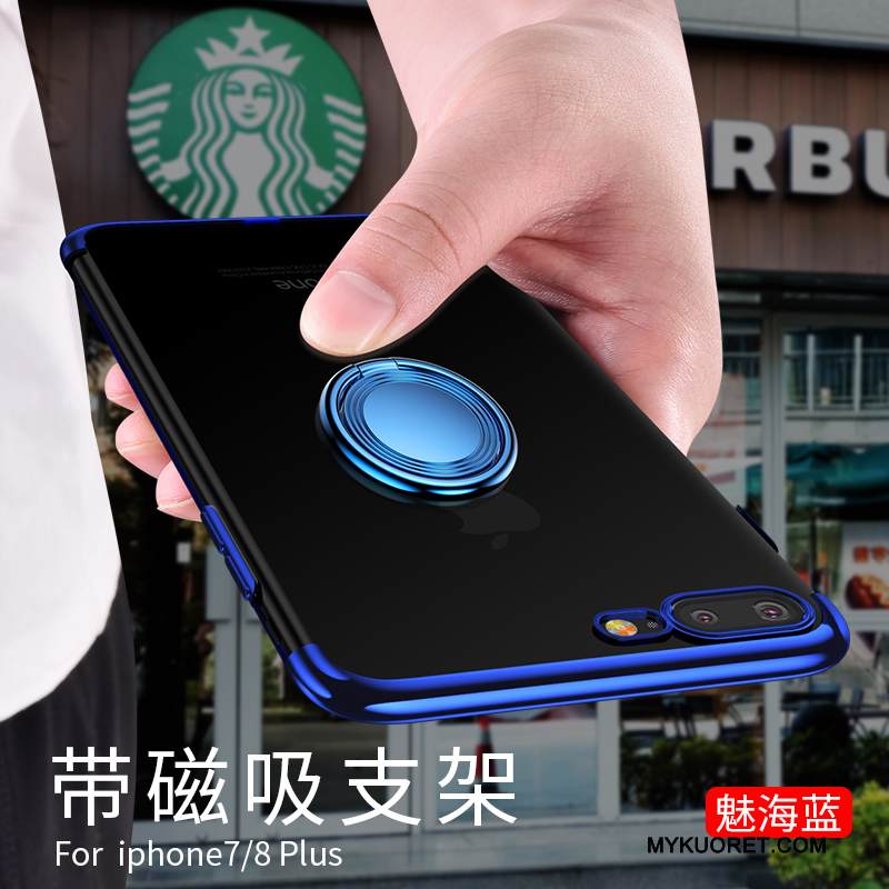 Kuori iPhone 8 Plus Pehmeä Neste Sininen Pu, Kotelo iPhone 8 Plus Silikoni Ultra Puhelimen Kuoret