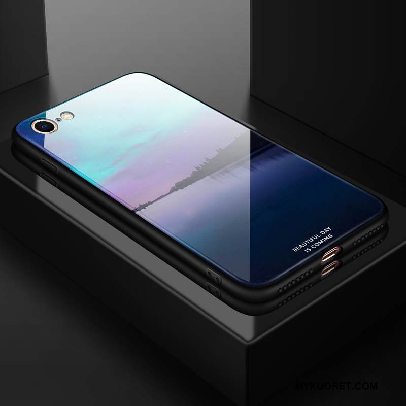 Kuori iPhone 8 Plus Pehmeä Neste Tähtitaivas Sininen, Kotelo iPhone 8 Plus Murtumaton Puhelimen Kuoret