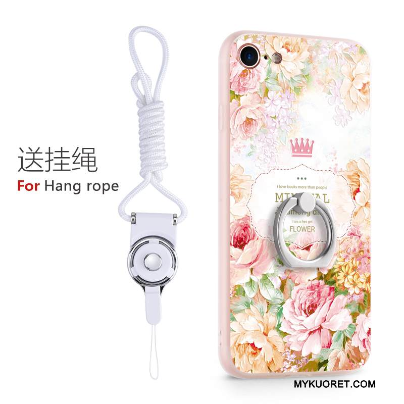 Kuori iPhone 8 Plus Sarjakuva Ripustettavat Koristeet Sininen, Kotelo iPhone 8 Plus Silikoni Kova Tide-brändi