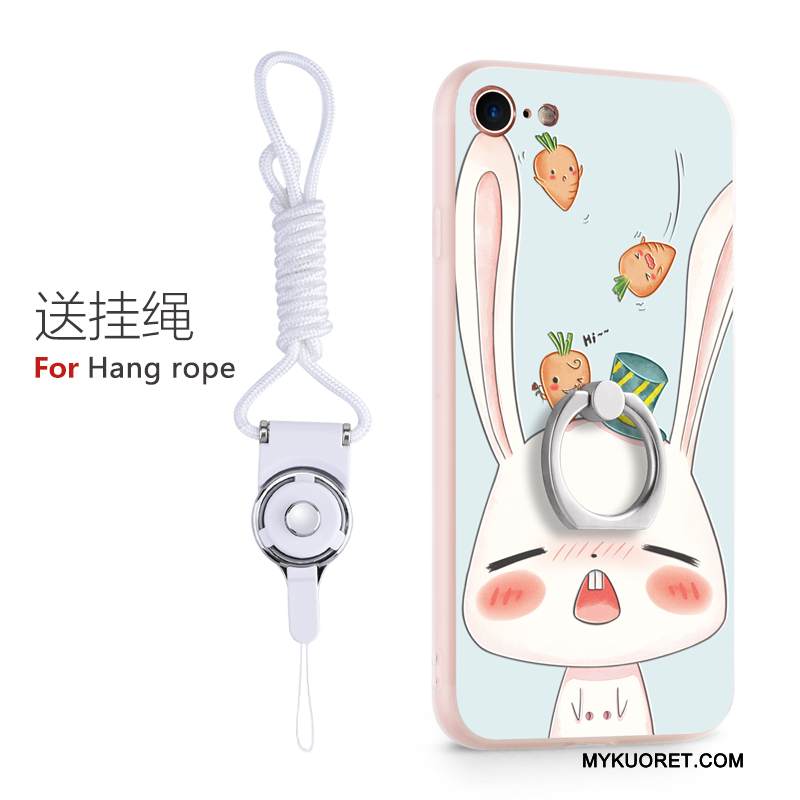 Kuori iPhone 8 Plus Sarjakuva Ripustettavat Koristeet Sininen, Kotelo iPhone 8 Plus Silikoni Kova Tide-brändi