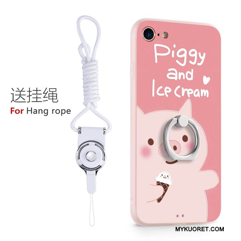 Kuori iPhone 8 Plus Sarjakuva Ripustettavat Koristeet Sininen, Kotelo iPhone 8 Plus Silikoni Kova Tide-brändi