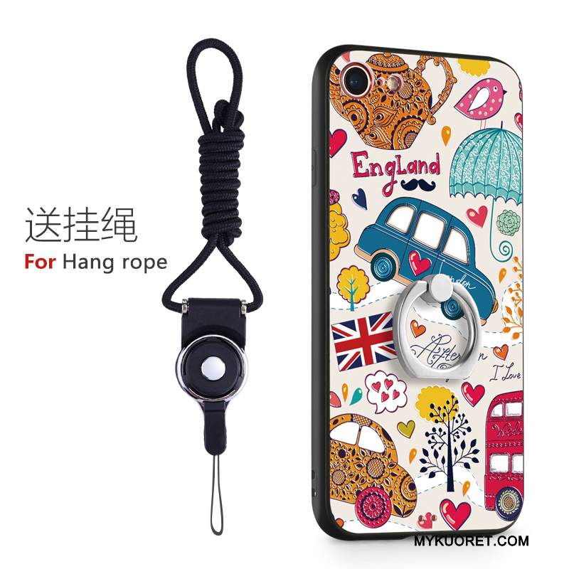 Kuori iPhone 8 Plus Silikoni Jauhe Puhelimen Kuoret, Kotelo iPhone 8 Plus Tide-brändi Rengas