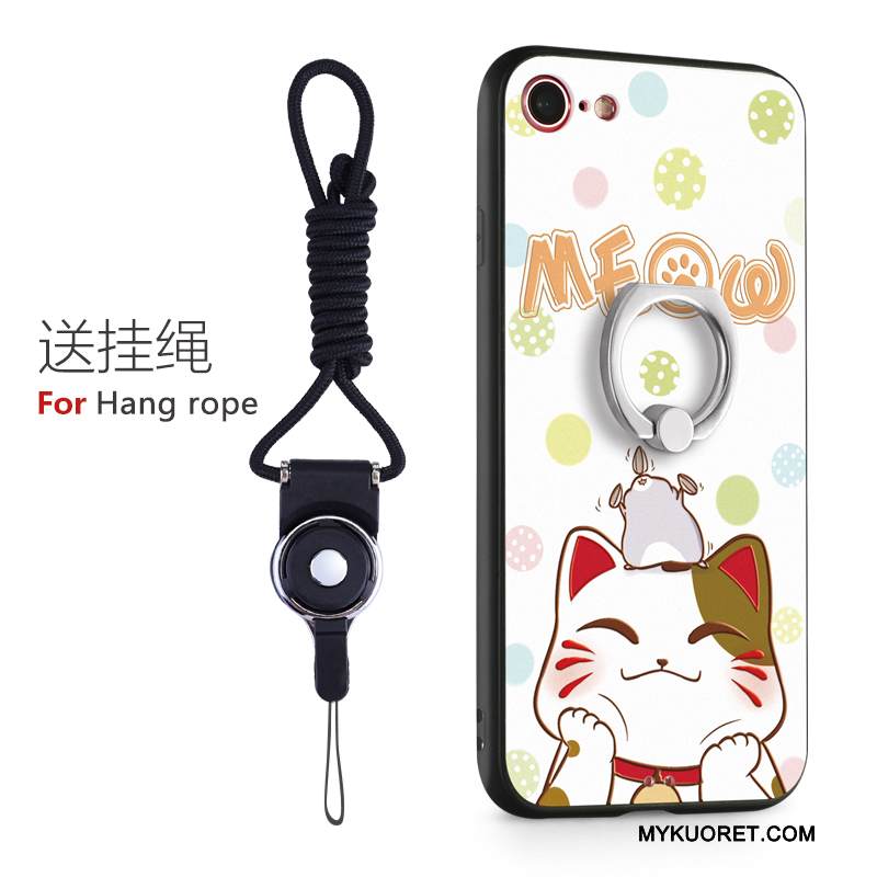 Kuori iPhone 8 Plus Silikoni Jauhe Puhelimen Kuoret, Kotelo iPhone 8 Plus Tide-brändi Rengas