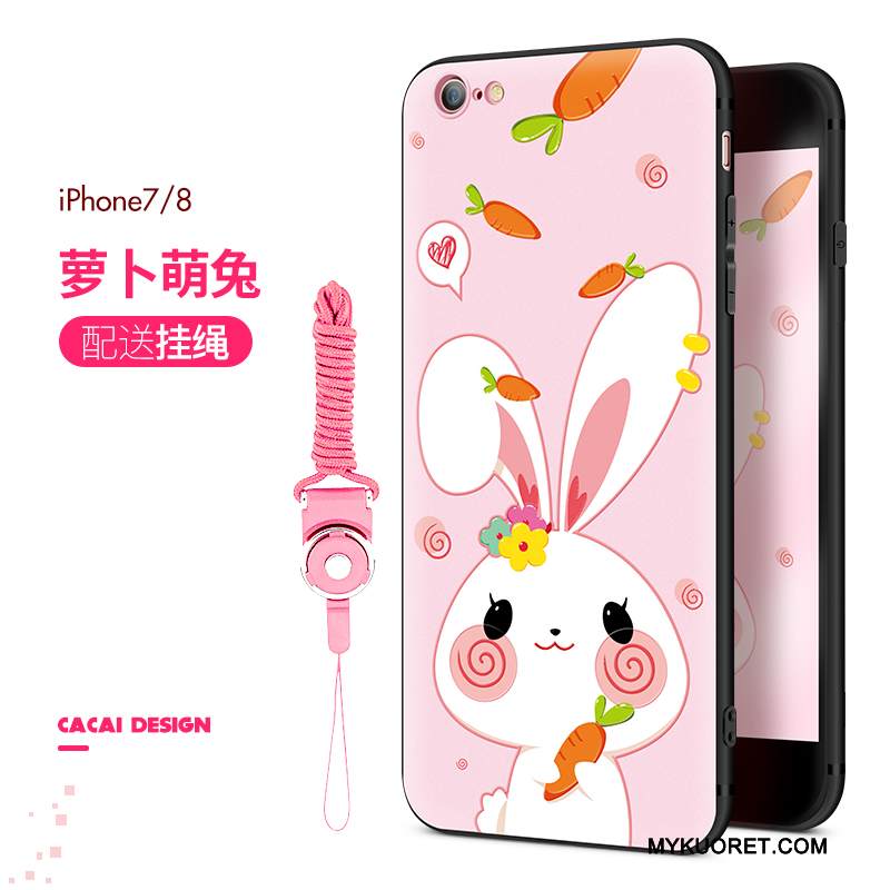 Kuori iPhone 8 Plus Silikoni Murtumaton Jauhe, Kotelo iPhone 8 Plus Sarjakuva Puhelimen Kuoret