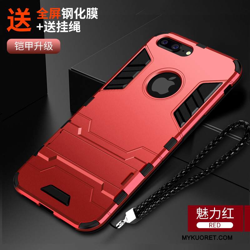 Kuori iPhone 8 Plus Silikoni Murtumaton Puhelimen Kuoret, Kotelo iPhone 8 Plus Laukut Kova Musta