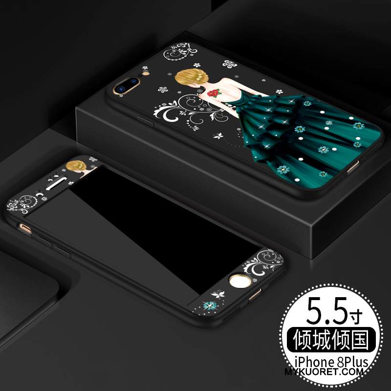 Kuori iPhone 8 Plus Silikoni Pu Murtumaton, Kotelo iPhone 8 Plus Laukut Puhelimen Kuoret Uusi