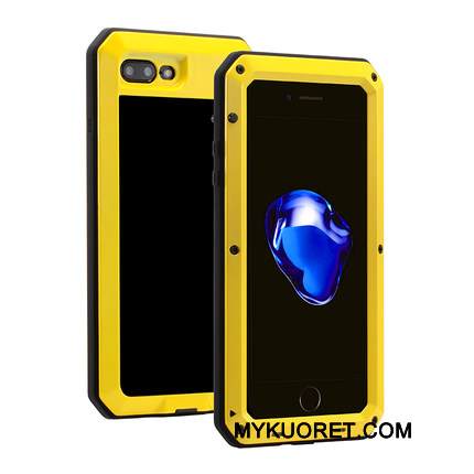 Kuori iPhone 8 Plus Silikoni Trendi Punainen, Kotelo iPhone 8 Plus Laukut Panssari Kolme Puolustusta