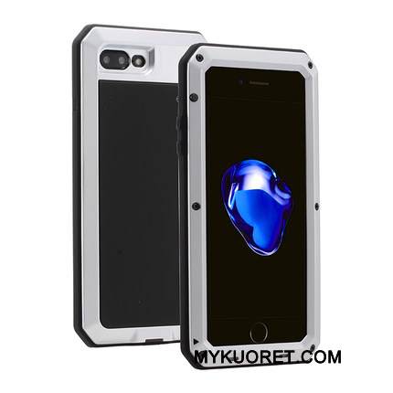 Kuori iPhone 8 Plus Silikoni Trendi Punainen, Kotelo iPhone 8 Plus Laukut Panssari Kolme Puolustusta