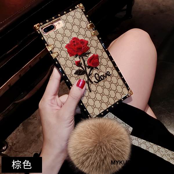 Kuori iPhone 8 Plus Silikoni Tyylikäs Puhelimen Kuoret, Kotelo iPhone 8 Plus Laukut Ripustettavat Koristeet Trendi