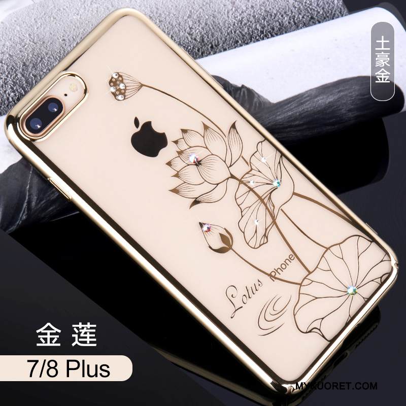 Kuori iPhone 8 Plus Strassi Jauhe Puhelimen Kuoret, Kotelo iPhone 8 Plus Ylellisyys Trendi Tyylikäs