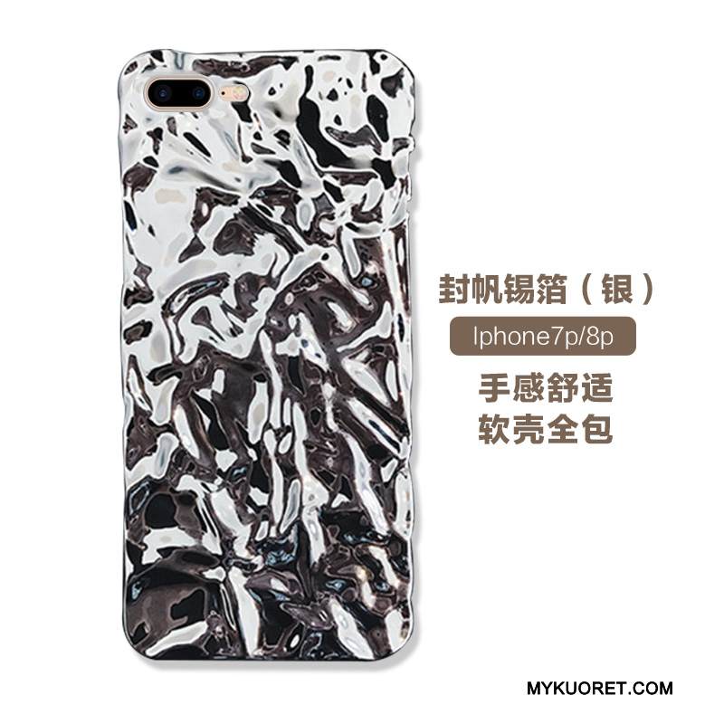 Kuori iPhone 8 Plus Strassi Puhelimen Kuoret Punainen, Kotelo iPhone 8 Plus Ylellisyys Net Red