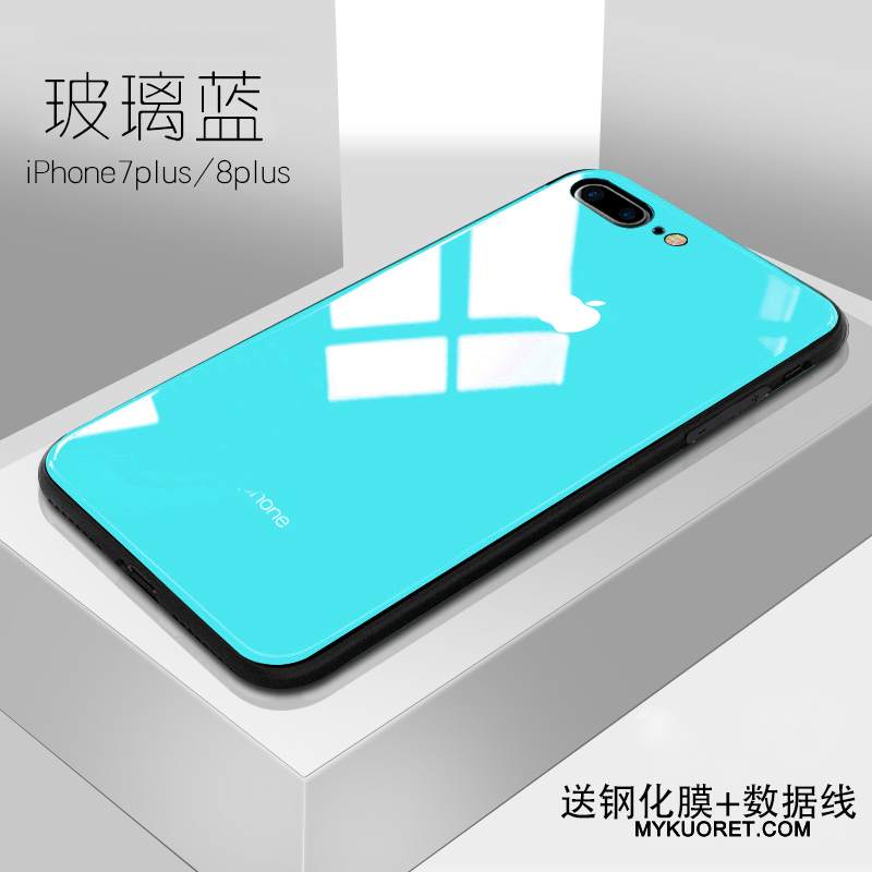 Kuori iPhone 8 Plus Tide-brändi Lasi, Kotelo iPhone 8 Plus Takakansi Puhelimen Kuoret