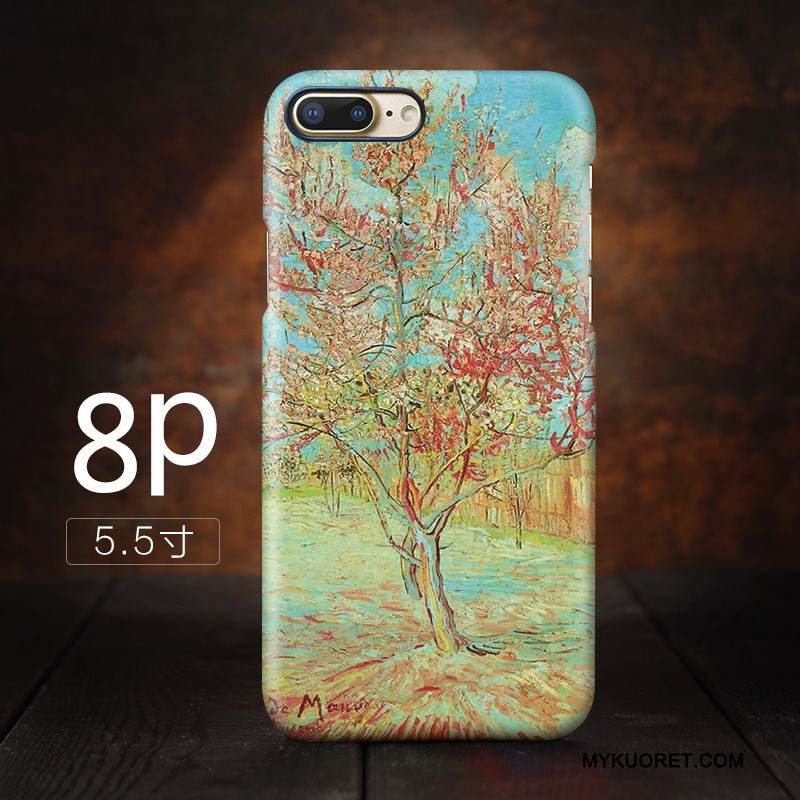 Kuori iPhone 8 Plus Vuosikerta Puhelimen Kuoret Korkea, Kotelo iPhone 8 Plus Murtumaton Tähtitaivas