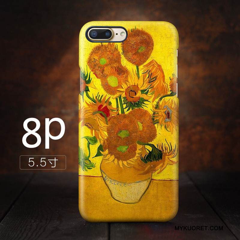 Kuori iPhone 8 Plus Vuosikerta Puhelimen Kuoret Korkea, Kotelo iPhone 8 Plus Murtumaton Tähtitaivas